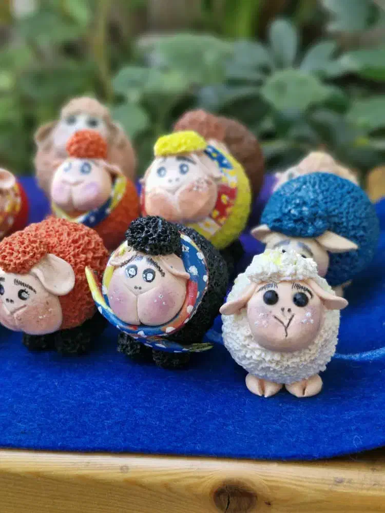 مجسمه فانتزی گوسفند|مجسمه، تندیس، ماکت|لنگرود, |دیوار