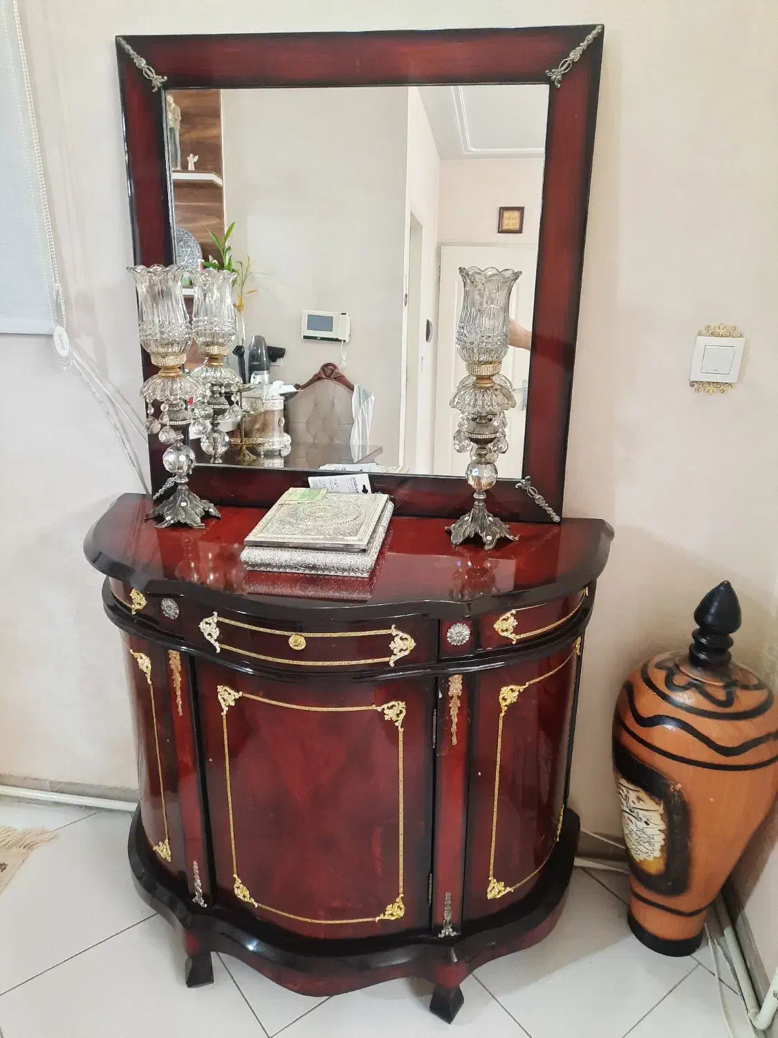 آینه کنسول|بوفه، ویترین، کنسول|ری, علایین|دیوار