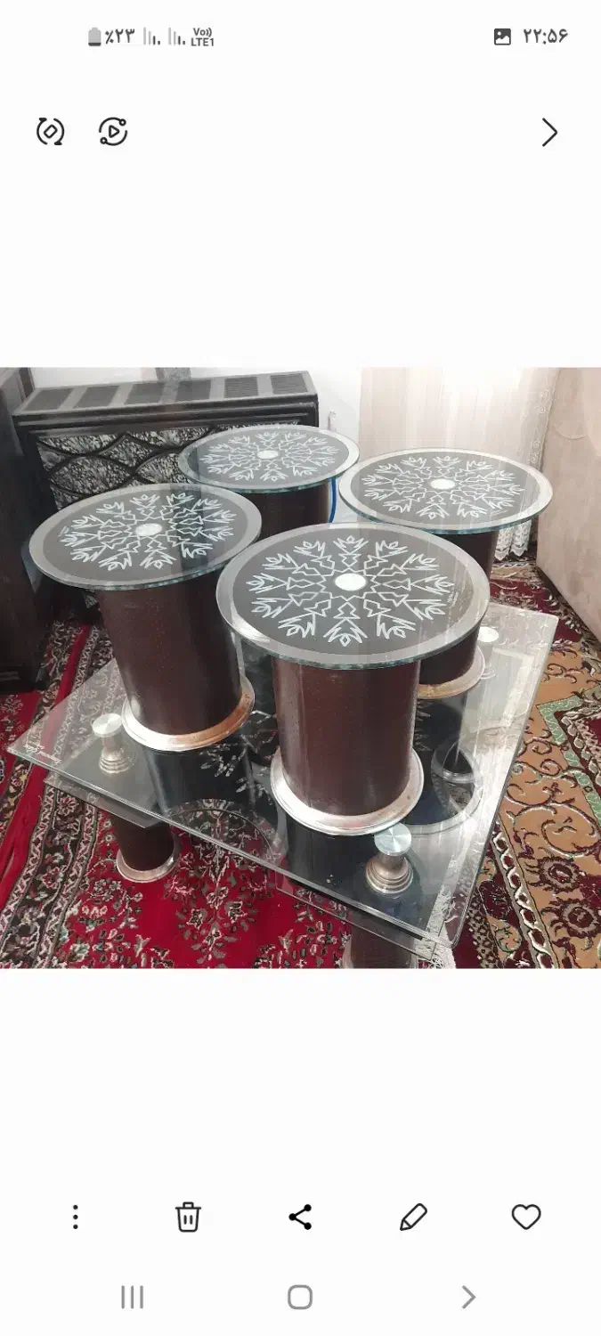 میز عسلی شیشه ای|مبلمان خانگی و میز عسلی|قائم‌شهر, |دیوار