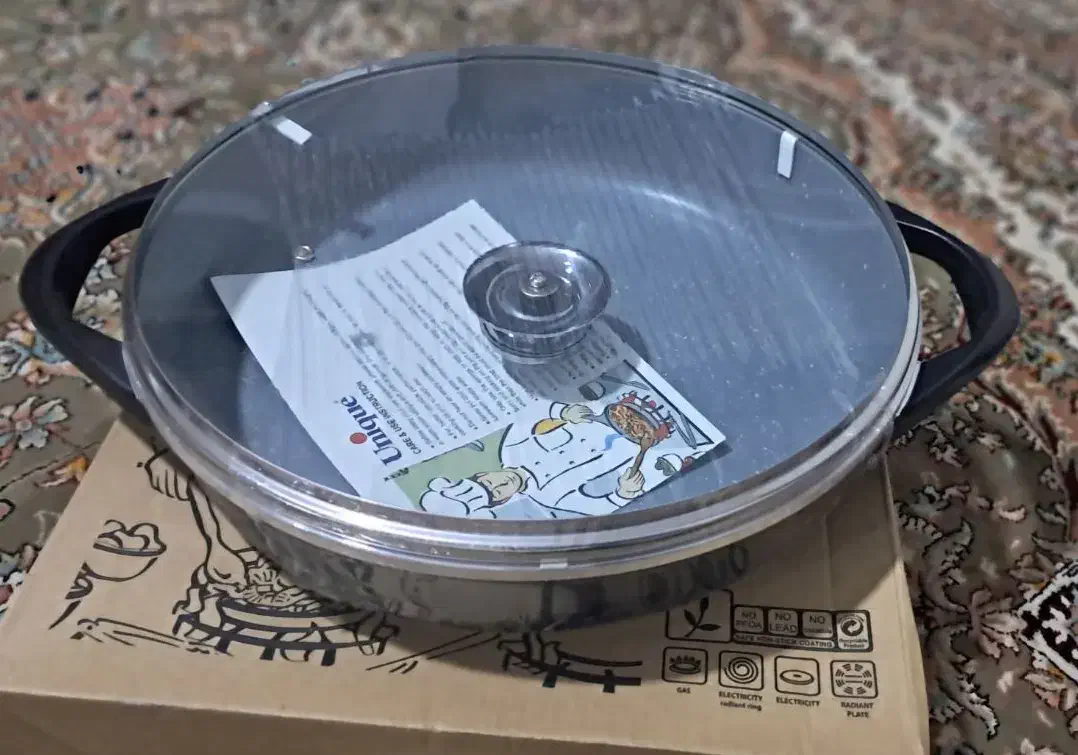 ماهیتابه چدن گرانیت سایز بزرگ|ظروف پخت‌وپز|اسفراین, |دیوار