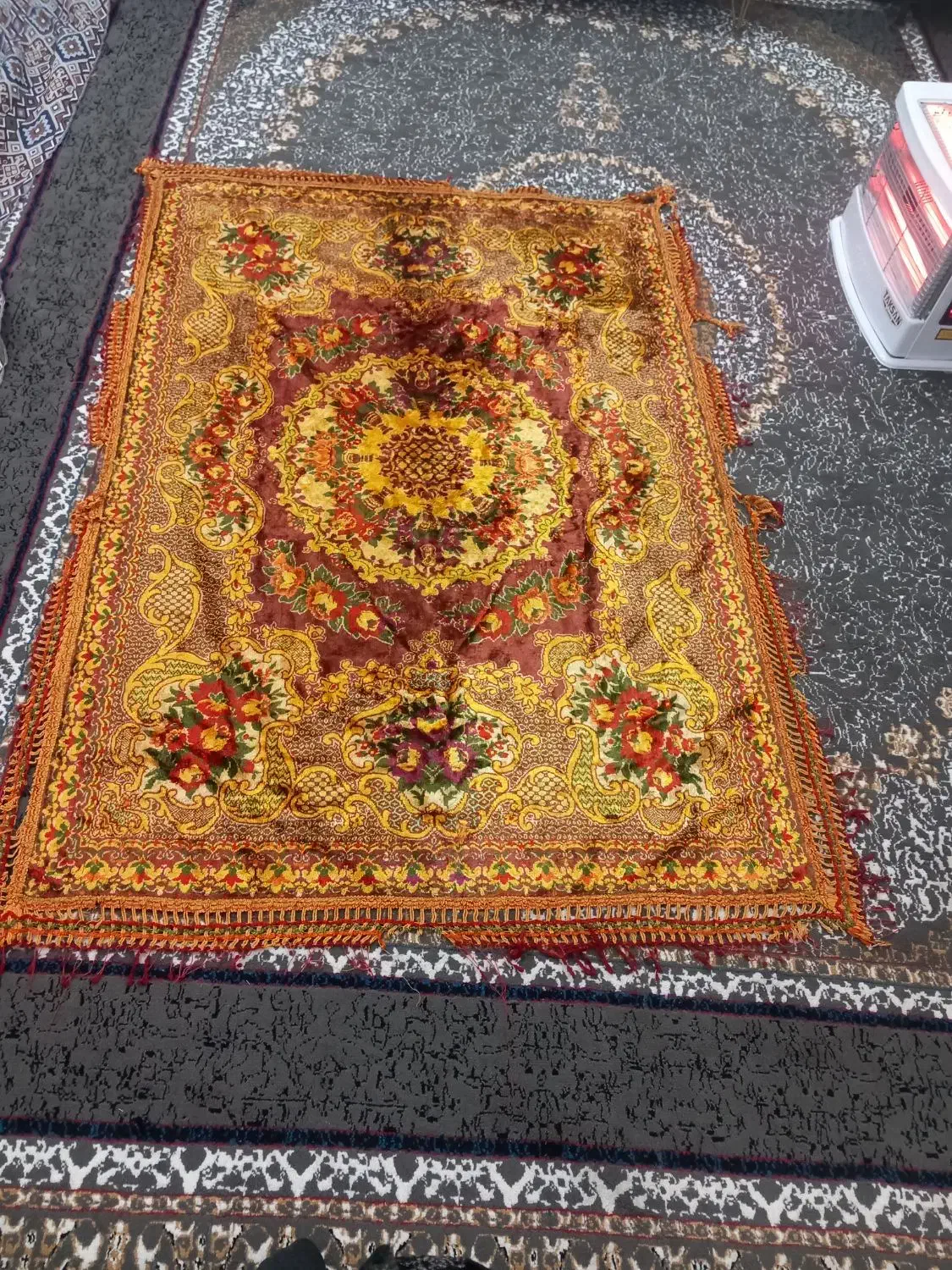 قالیچه ابریشم فروشی|فرش|دزفول, |دیوار