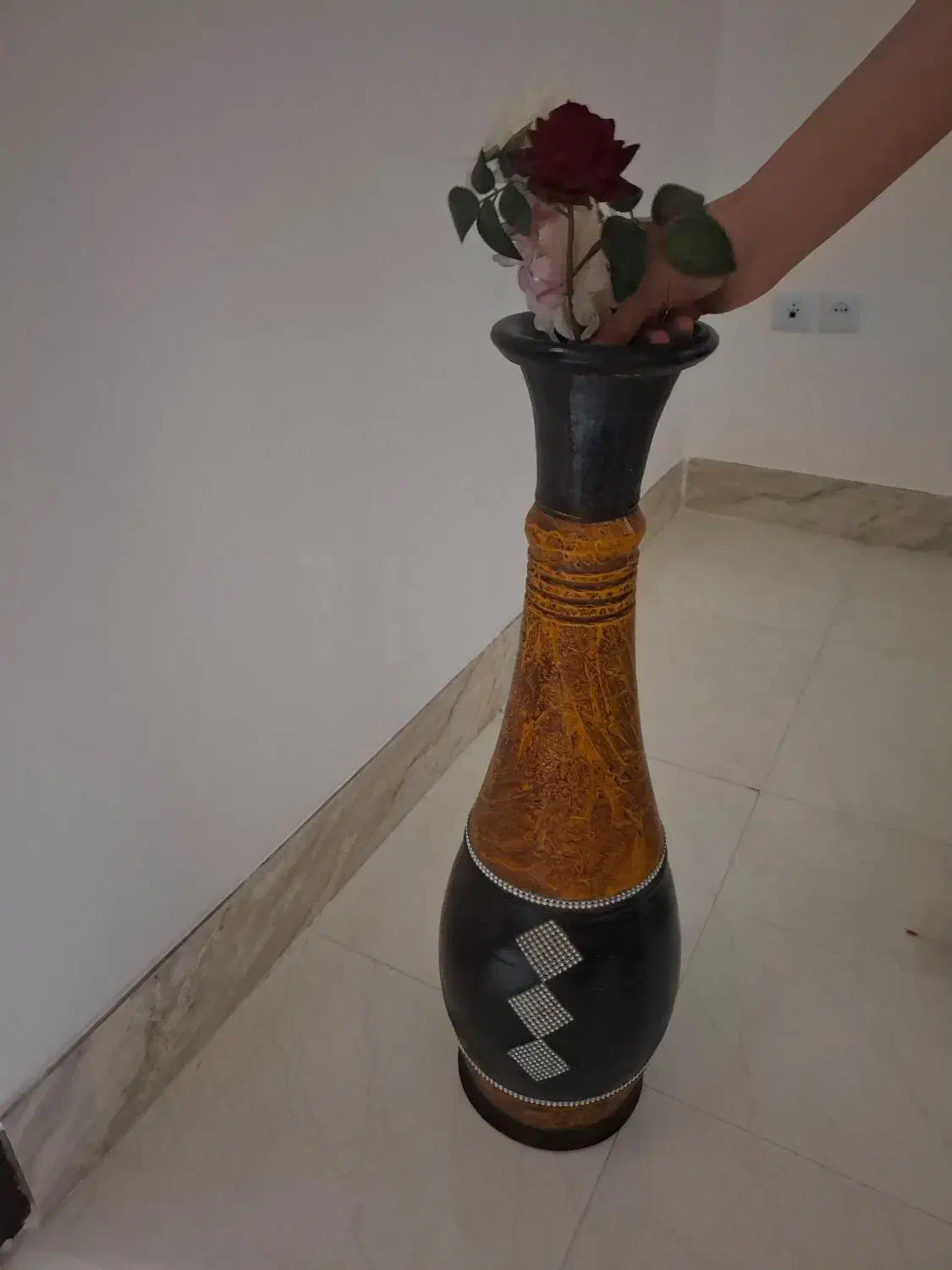 تابلوگل گلدان|صنایع دستی و سایر لوازم تزئینی|مرند, |دیوار