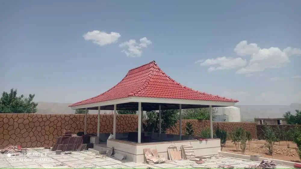 اجرای آلاچیق سفال طبرستان|خدمات پیشه و مهارت|صدرا-فارس, فاز ۱|دیوار