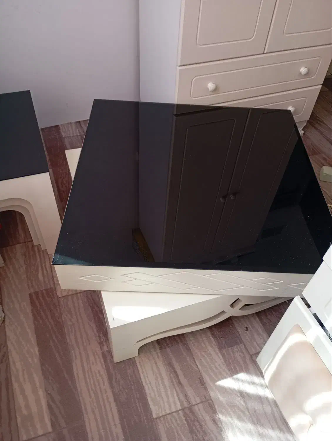 میز عسلی و ویترین چوبی|مبلمان خانگی و میز عسلی|محمدیه-قزوین, |دیوار