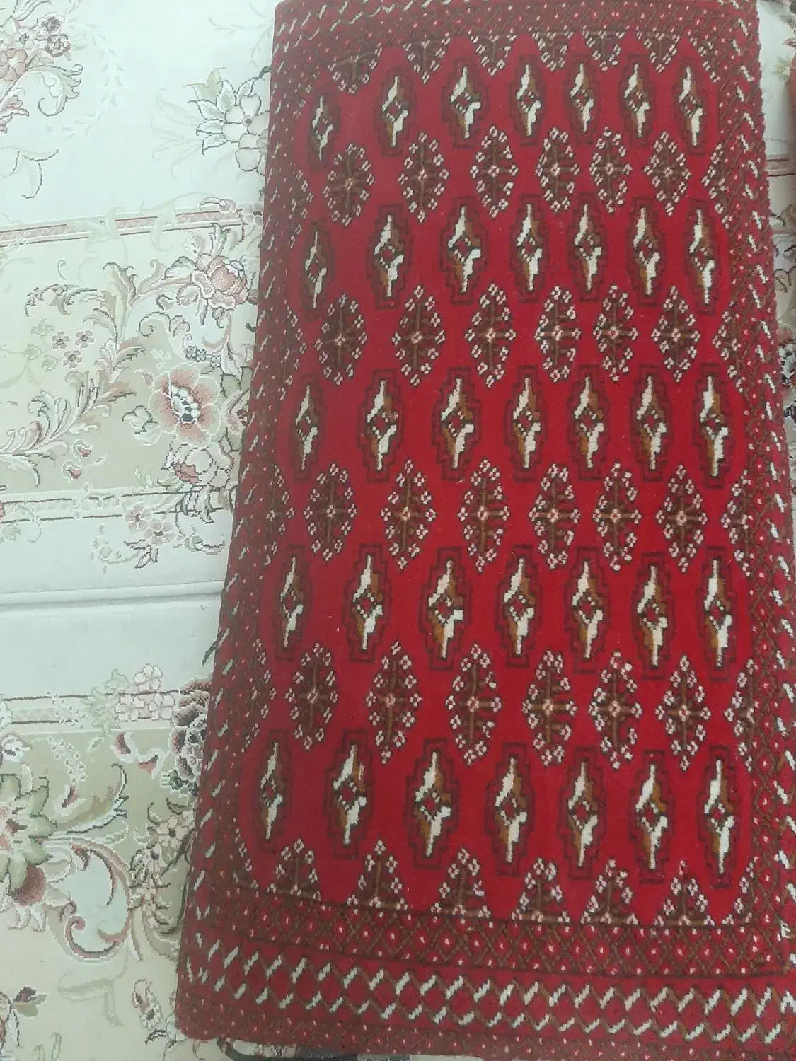 پشتی دست باف ترکمن|پشتی|کرمانشاه, |دیوار