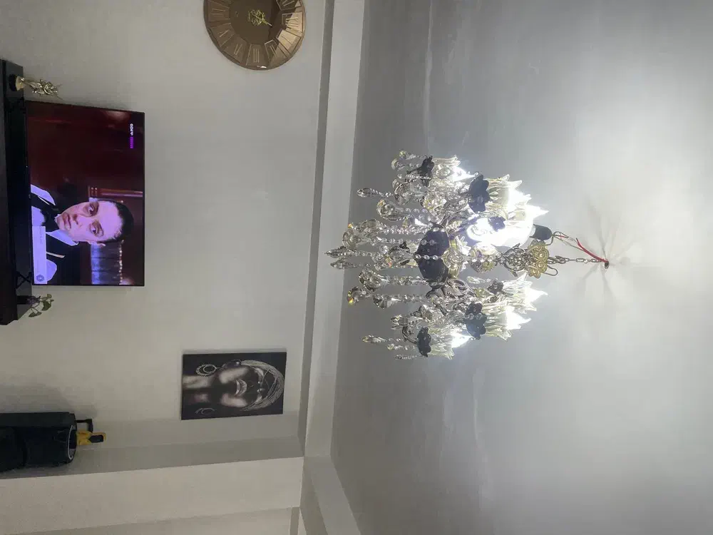 یه جفت لوستر برنجی ده شعله|لوستر و چراغ آویز|قدس, شهرقدس|دیوار