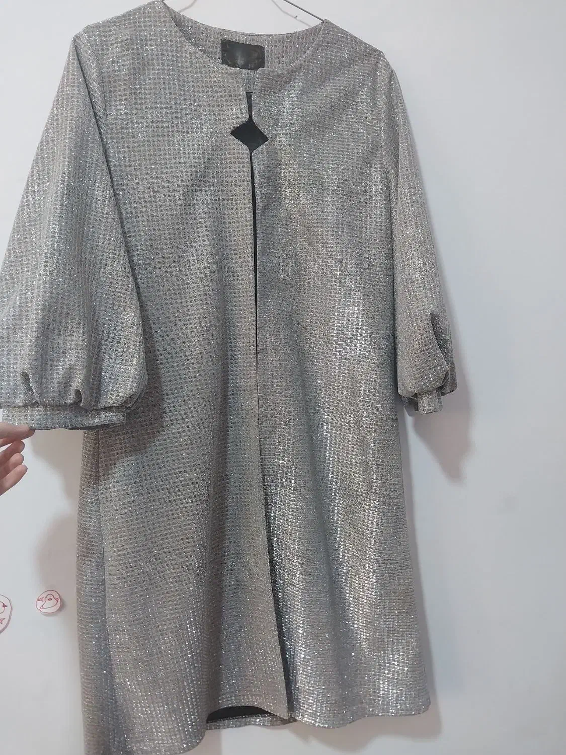 مانتو نقره ای شاین|لباس|قوچان, |دیوار