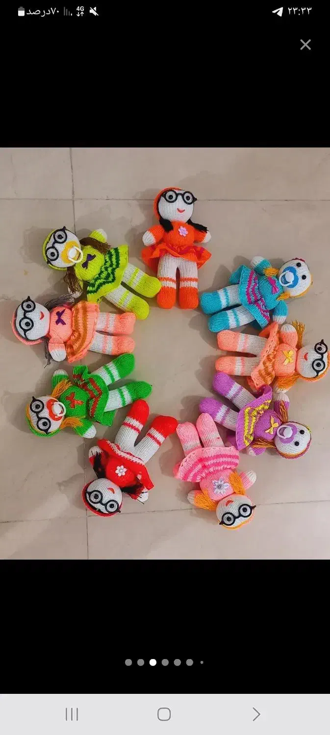 عروسک کاموایی|صنایع دستی و سایر لوازم تزئینی|رشت, توشیبا|دیوار