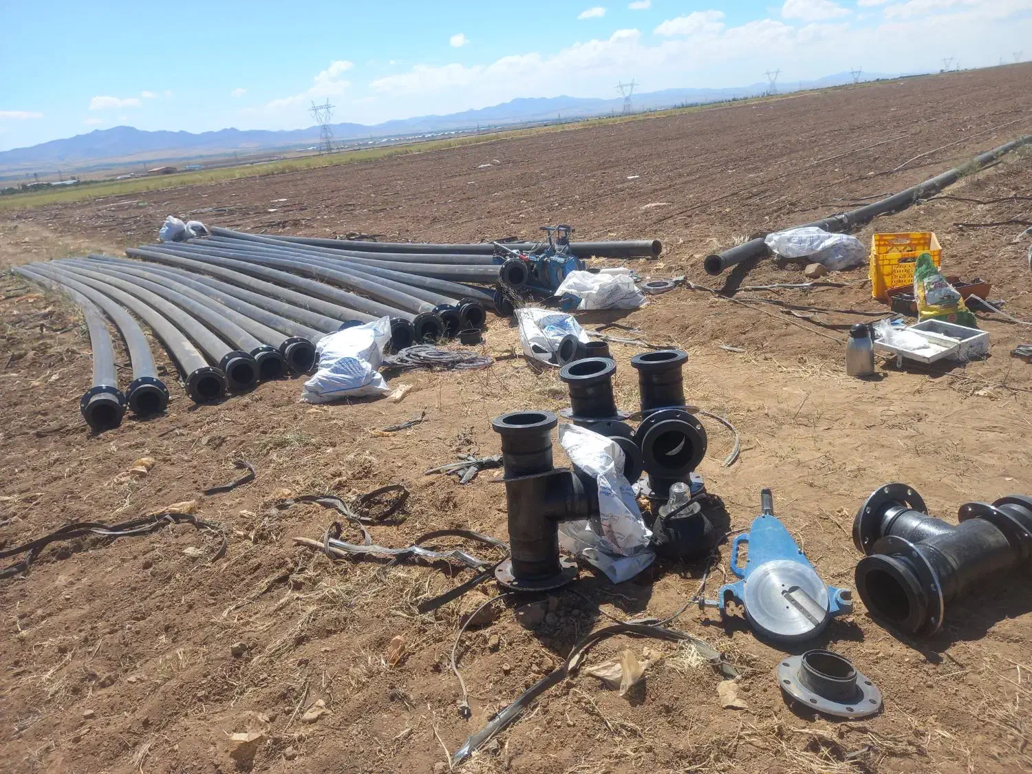 لوله کشی زمین کشاورزی|خدمات پیشه و مهارت|خرمدره, |دیوار