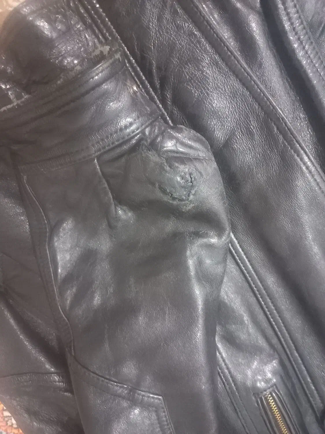 کاپشن چرم اصل مردانه|لباس|قم, علی آباد سعدگان|دیوار