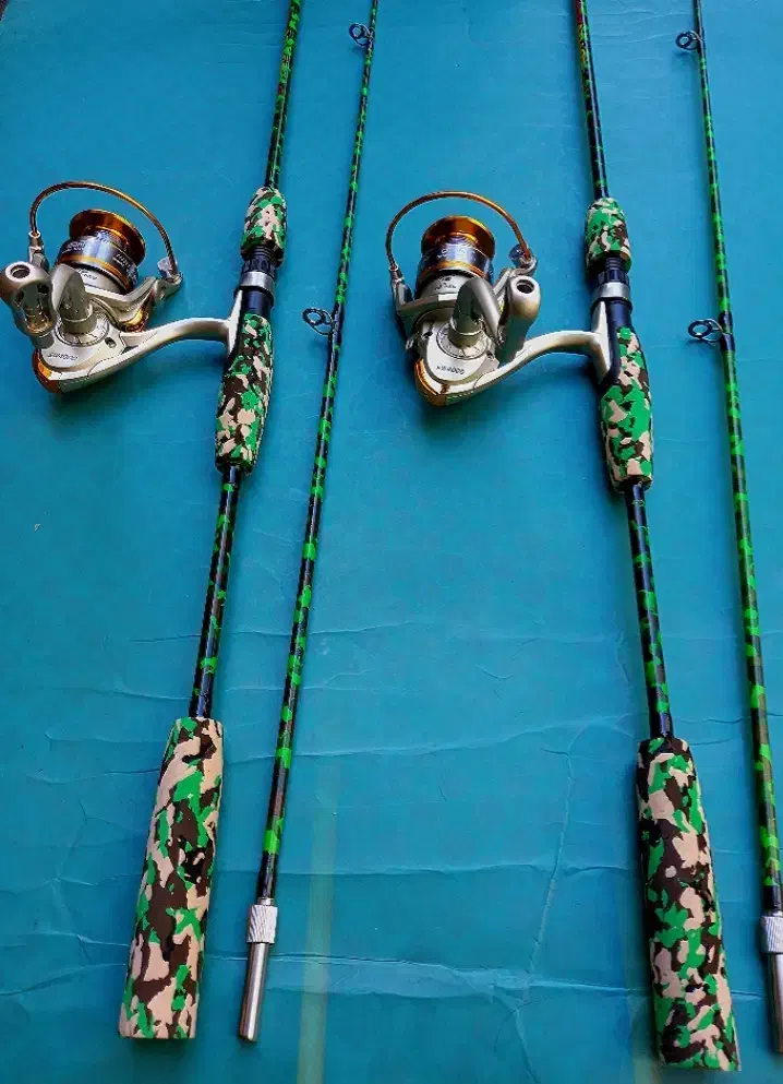 چوب و چرخ ماهیگیری چریکی توپر قدرتی نشکن فوق زیبا|ماهیگیری|تهران, بهار|دیوار
