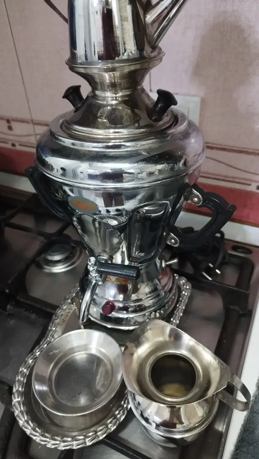 سماور برقی کوچیک‌  برنجی|سماور، چای‌ساز، قهوه‌ساز|تهران, فلاح|دیوار