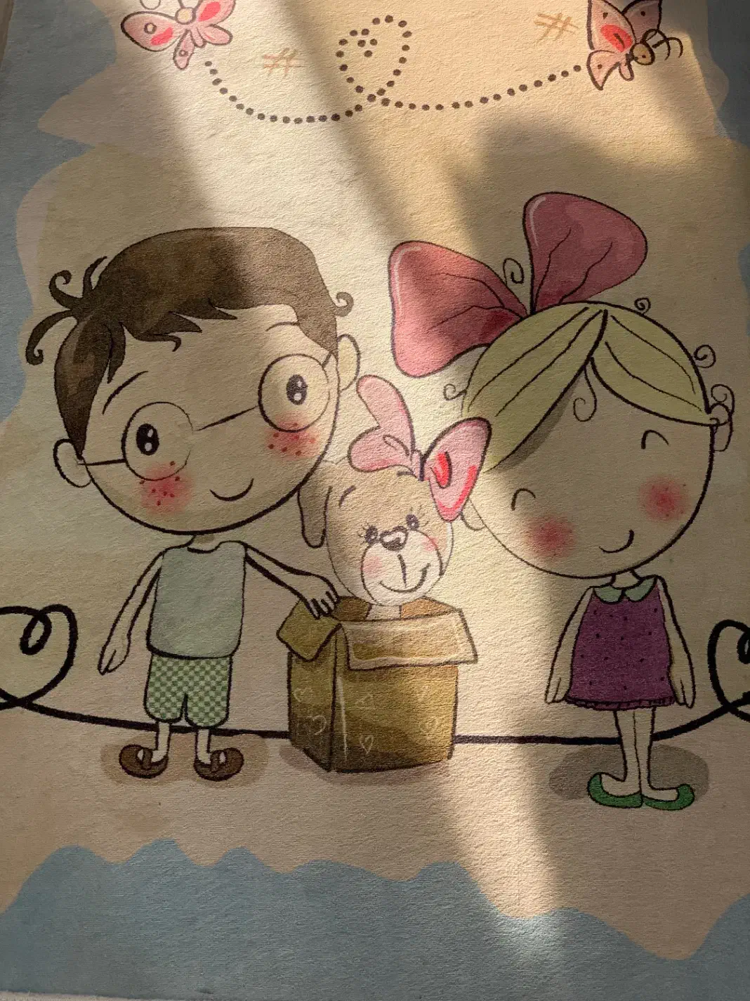 قالیچه کودک|فرش|ساری, |دیوار