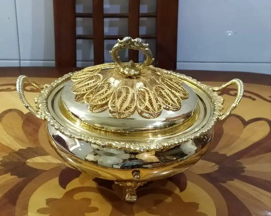 ظروف برنجی کهنه قدیمی|صنایع دستی و سایر لوازم تزئینی|تهران, فردوس|دیوار