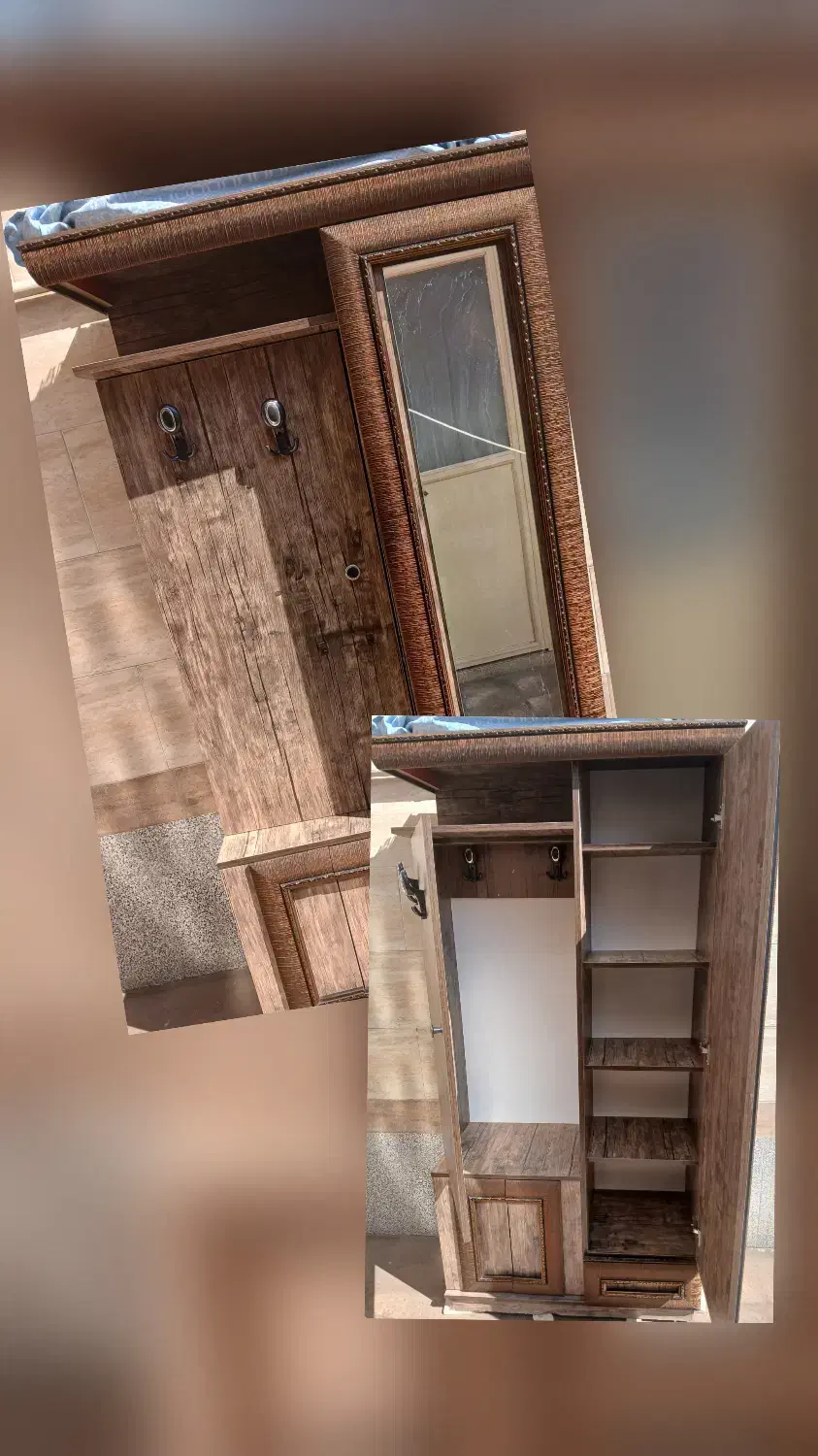 کمدجاکفشی آینه دار|جاکفشی، کمد، دراور|فسا, |دیوار