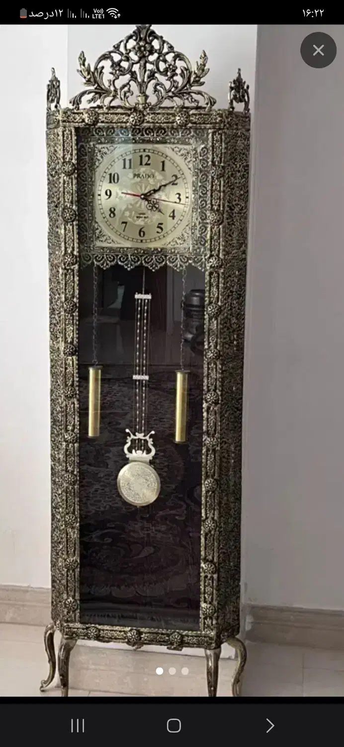 ساعت برنزی شیک سلطنتی|ساعت دیواری و تزئینی|اصفهان, محله اسلامی|دیوار