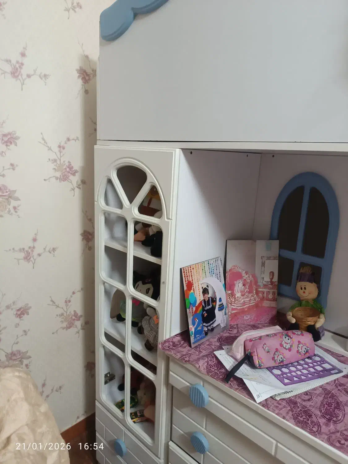 تخت دوطبقه تخت|تخت و صندلی بچه|قرچک, زیبا شهر|دیوار