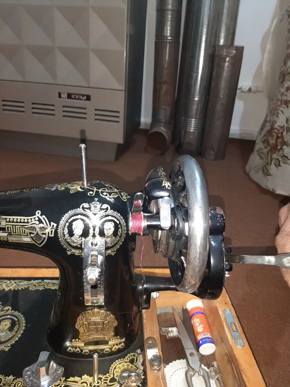 چرخه  خیاطی قدیمی دودل|چرخ خیاطی و ریسندگی|قوچان, |دیوار