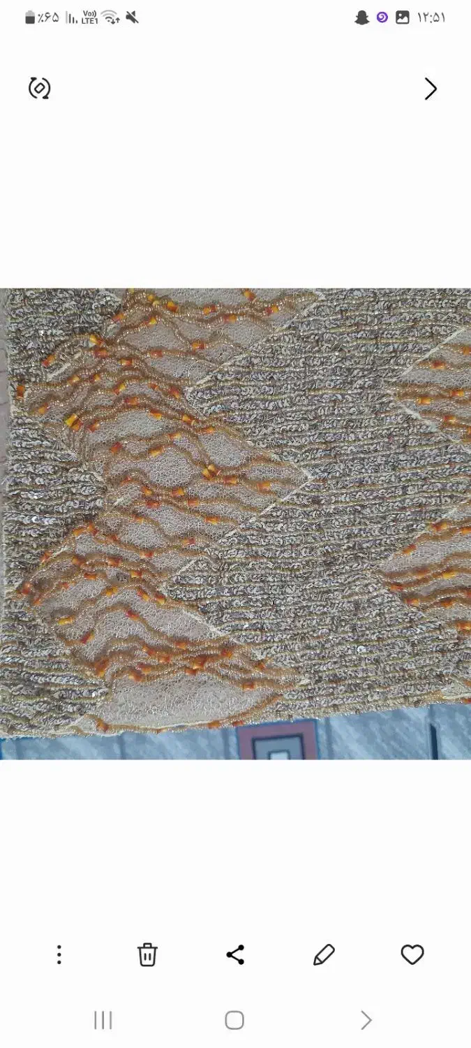 پارچه گیپور عنکبوتی ملیله دوزی|لباس|دماوند, گیلاوند|دیوار