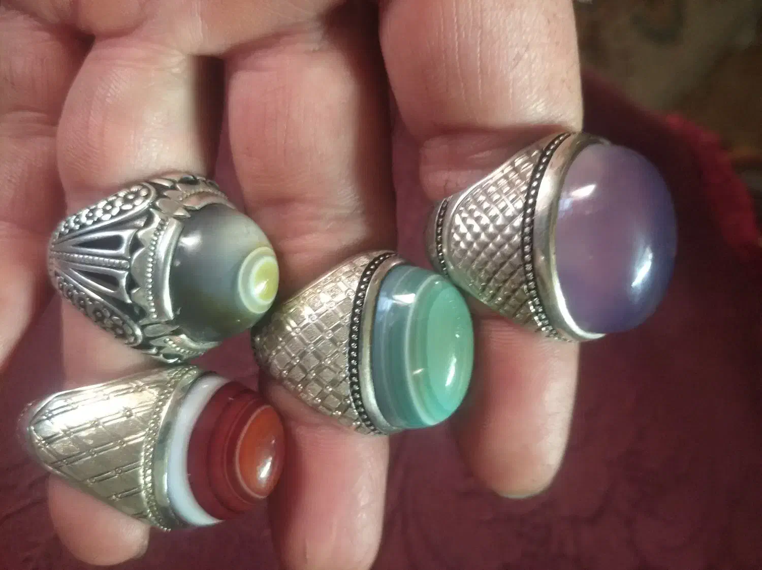 انگشتر عقیق|جواهرات|زرندیه, |دیوار