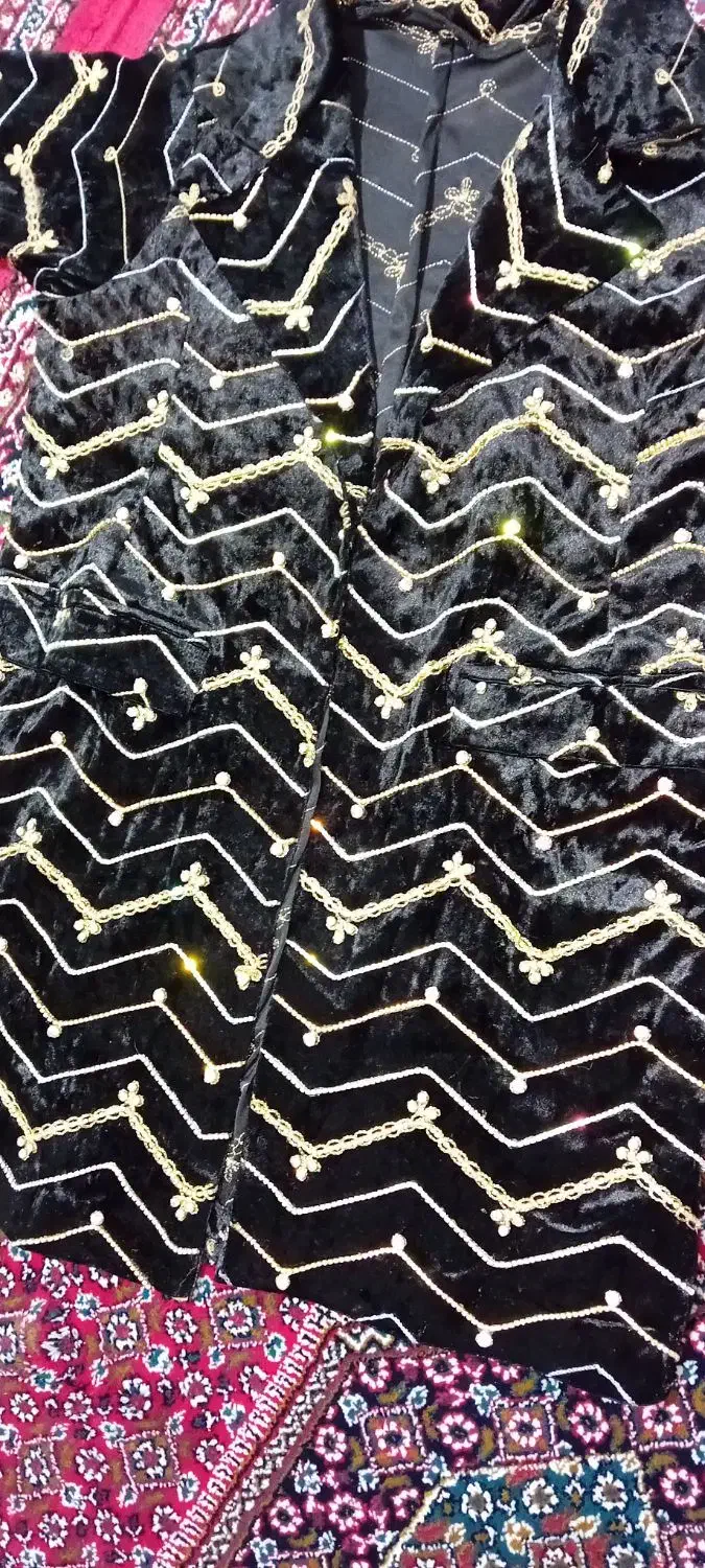 کت مخمل زیبا  نگین کاری ویاقوت کاری شده|لباس|جوانرود, |دیوار