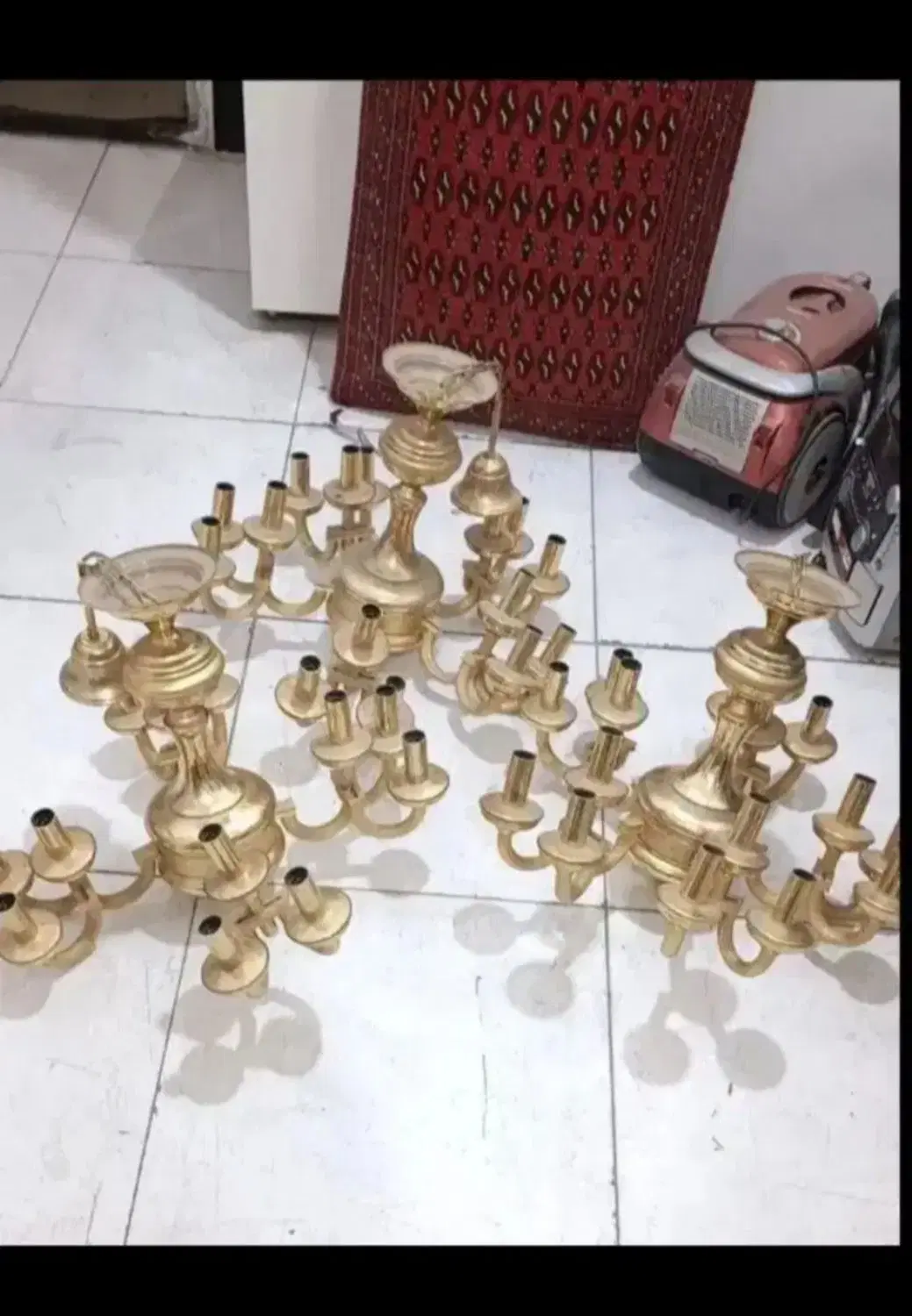 فروش و خرید انواع لوستر آب کاری طلا|لوستر و چراغ آویز|مشهد, امام خمینی|دیوار