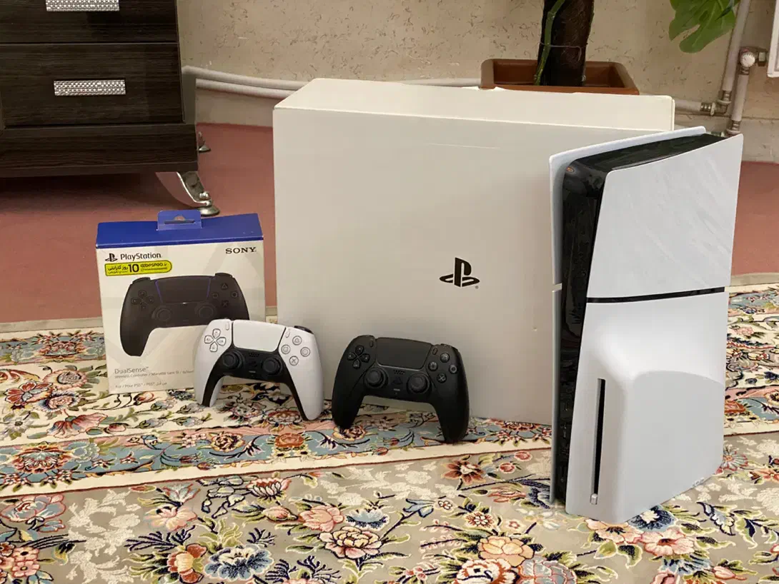 ps5 slim دو دسته دیسک خور|کنسول، بازی ویدئویی و آنلاین|اردبیل, |دیوار