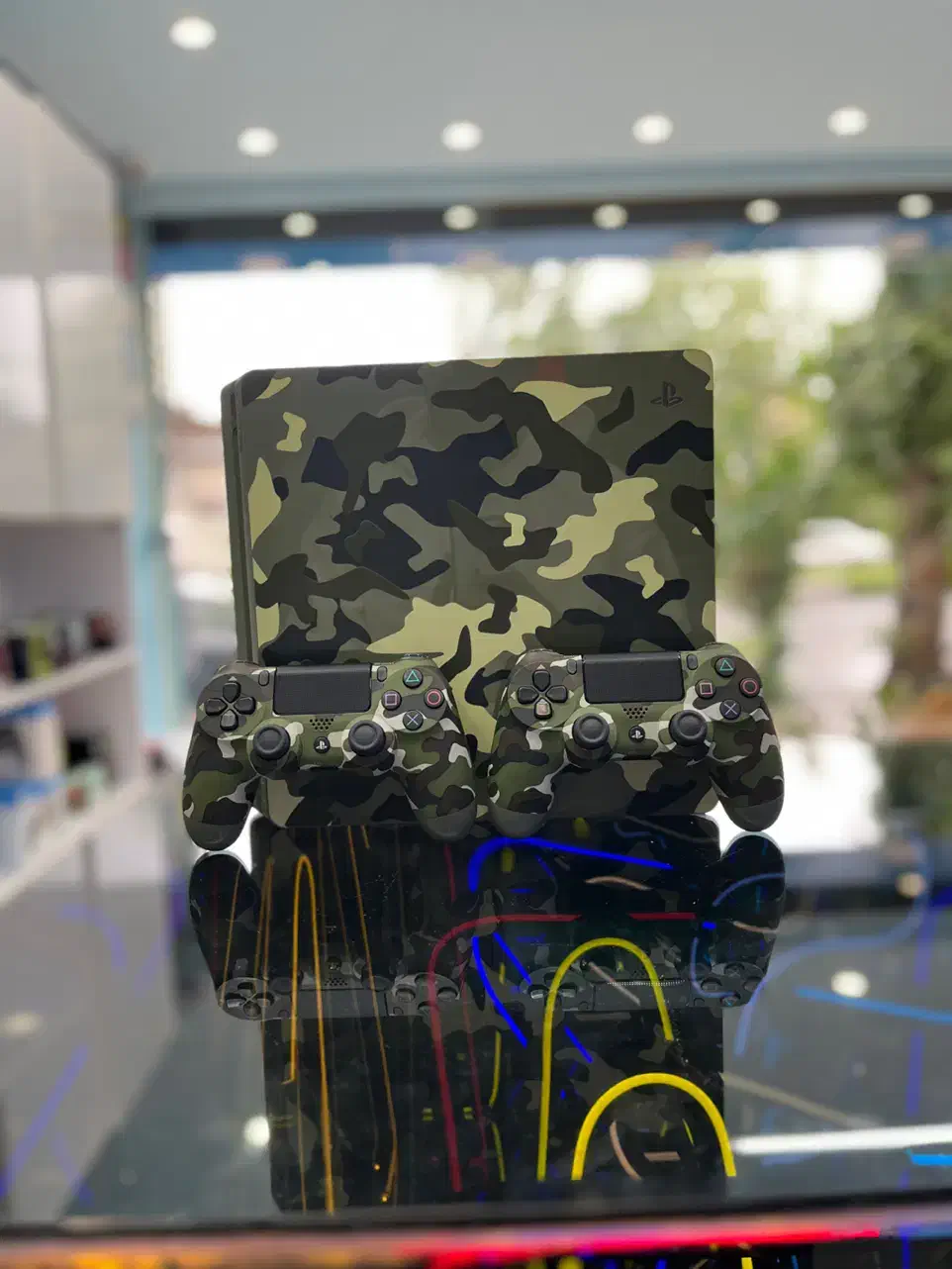 فور اسلیم یک ترا کپی خور دو دسته باندل ارتشی PS4|کنسول، بازی ویدئویی و آنلاین|رشت, منظریه|دیوار