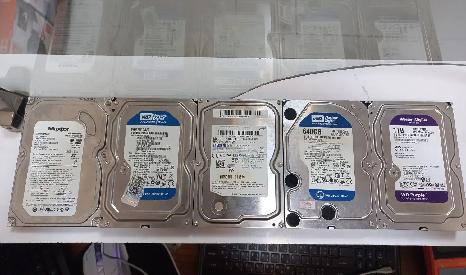 انواع هارد دست دوم درحد(درصد سلامتی ۱۰۰٪)|قطعات و لوازم جانبی رایانه|ارومیه, |دیوار