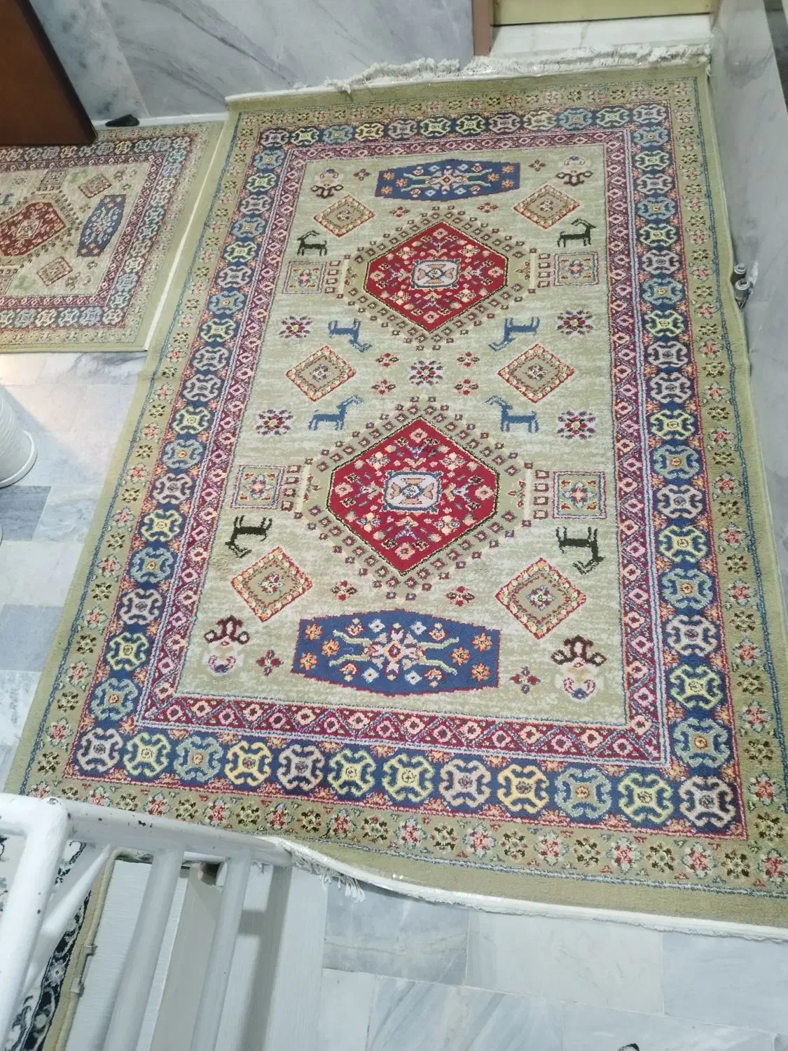 گلیم فرش کاملا سالم و در حد نو|گلیم، جاجیم، گبه|بیجار, |دیوار