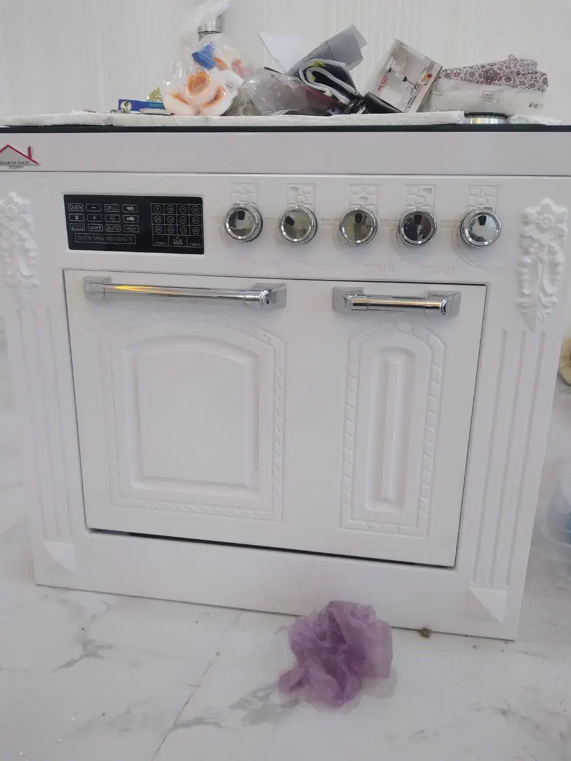 گاز غذا پزی درب شیشه ای و درب چوبی|اجاق گاز و لوازم برقی پختوپز|نورآباد, |دیوار