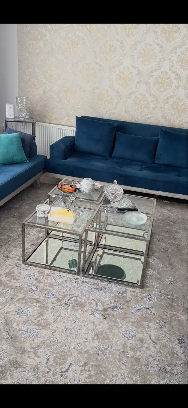 میز عسلی فلزی اینه ایی|مبلمان خانگی و میز عسلی|مشهد, صیاد شیرازی|دیوار