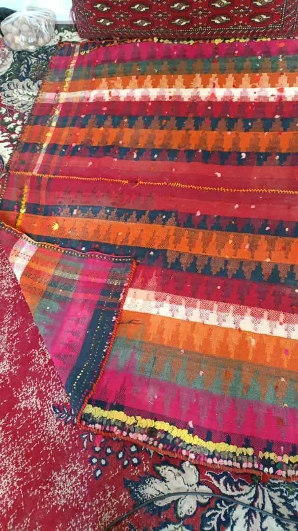 جاجیم قدیمی دستبافت|گلیم، جاجیم، گبه|شیراز, شیشهگری|دیوار