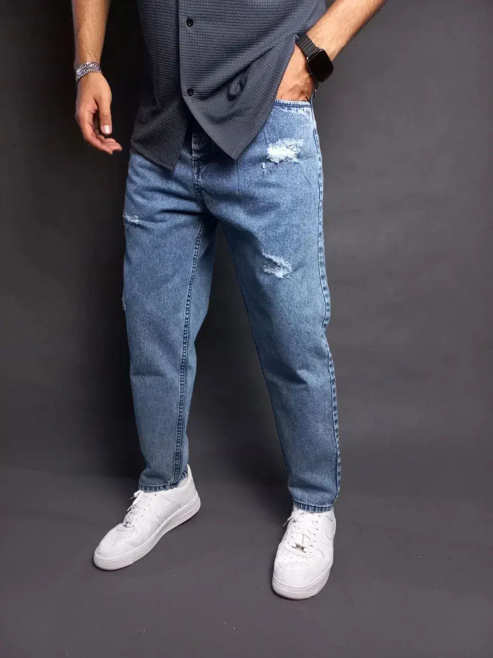 شلوار لی مام فیت رنگبندی کامل|لباس|مشهد, کوی المهدی|دیوار