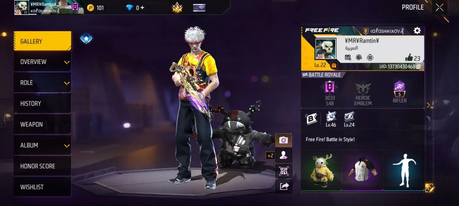 اکانت فری فایر|کنسول، بازی ویدئویی و آنلاین|کوچصفهان, |دیوار