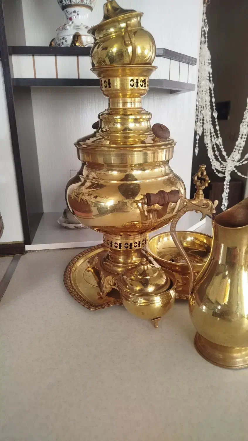 سماور ۶ لیتری برنج|سماور، چای‌ساز، قهوه‌ساز|ملایر, |دیوار