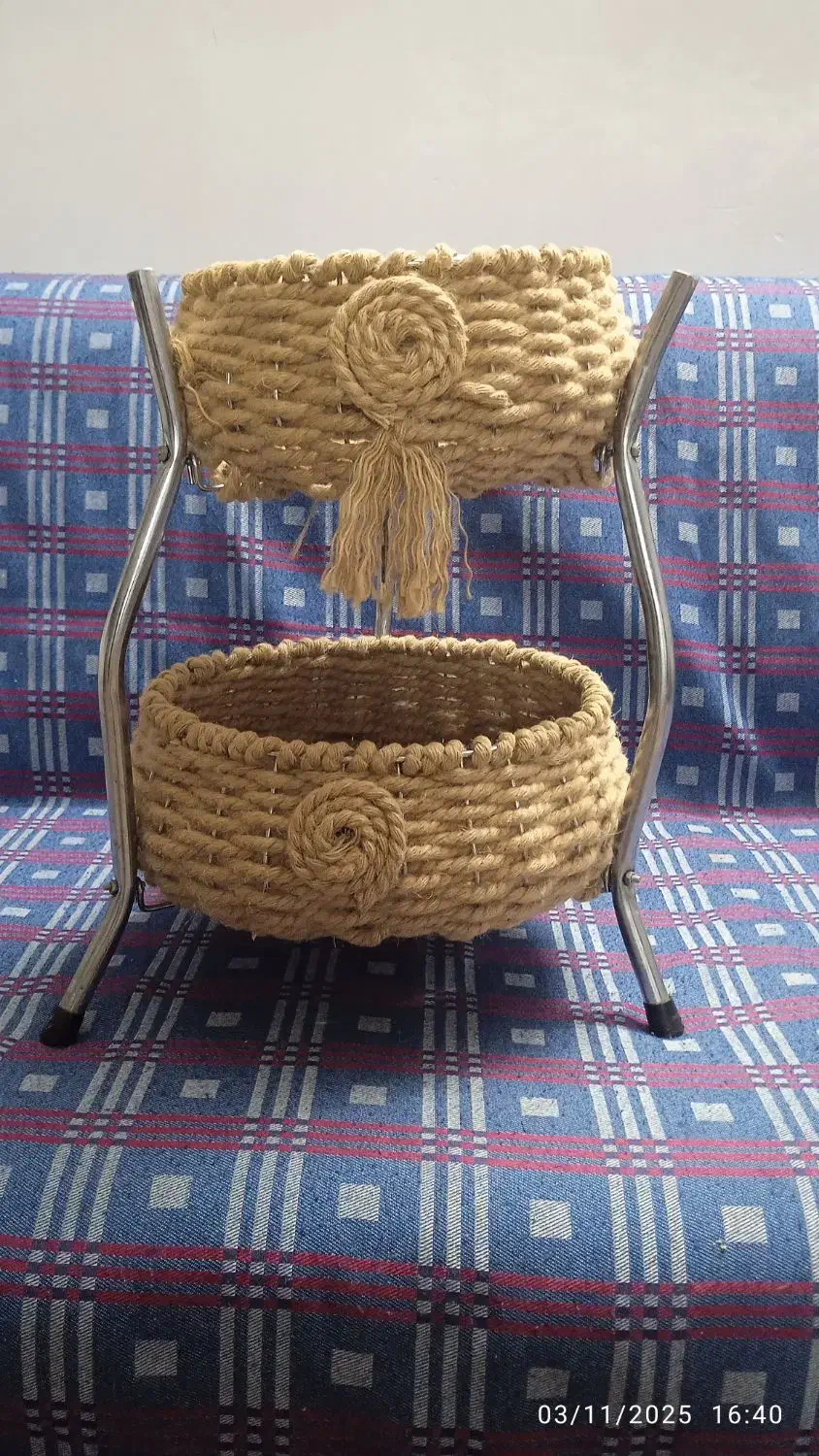 سبد سیب زمینی پیاز دو طبقه|صنایع دستی و سایر لوازم تزئینی|بیرجند, |دیوار