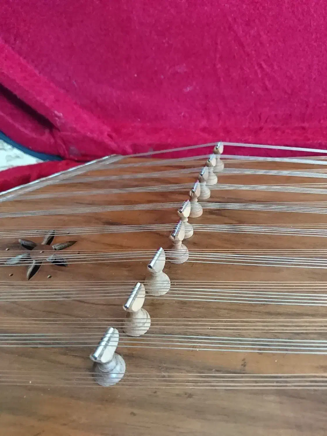 سنتور چوب گردو|سازهای سنتی|سرپل ذهاب, |دیوار