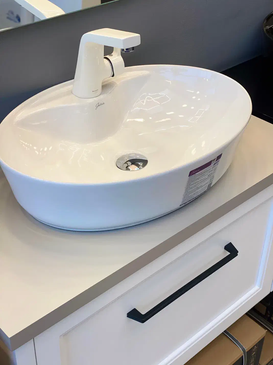 روشویی کابینتی لوکس PVC|لوازم سرویس بهداشتی|مشهد, عامل|دیوار