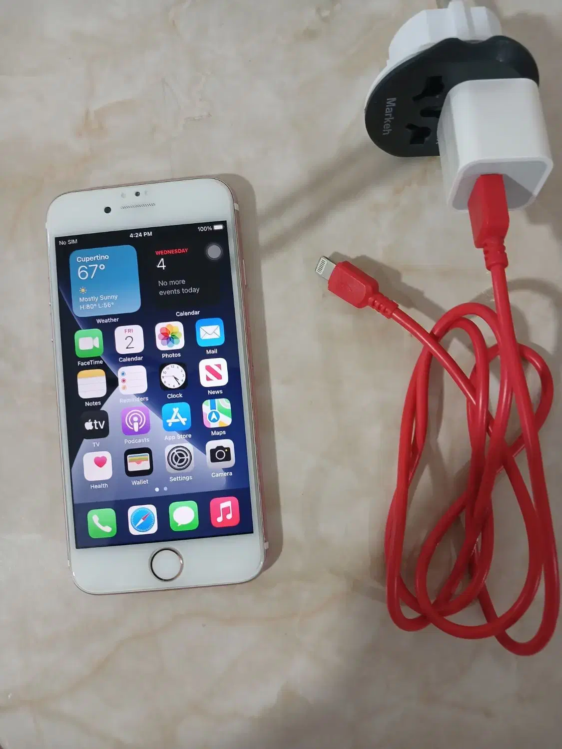 یک عدد گوشی اپل شارژر یک روز خریدم|موبایل|خرم‌آباد, |دیوار