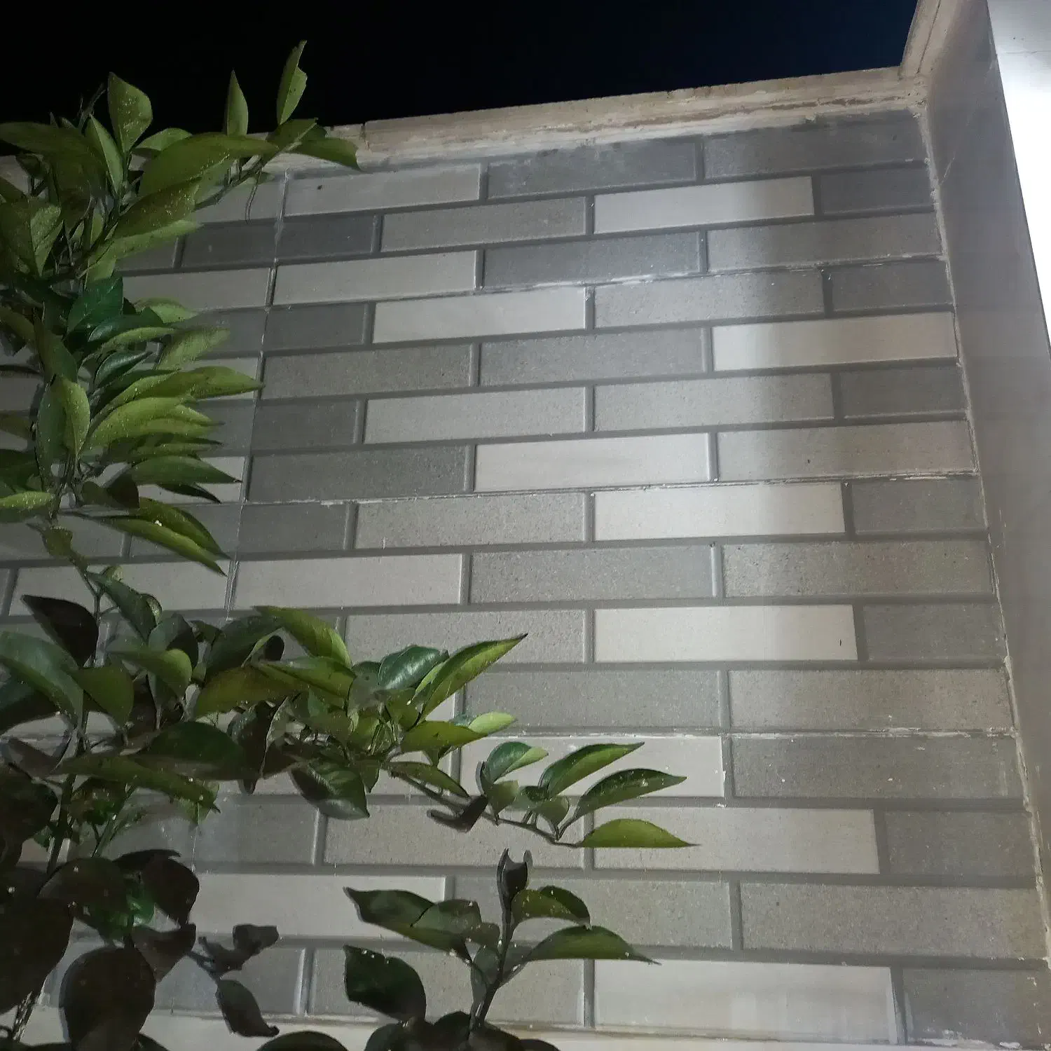 ۱۷ متر کاشی آجری درجه یک سفید و خاکستری ۳۰ در ۹۰|مصالح و تجهیزات ساختمان|لشت نشا, |دیوار