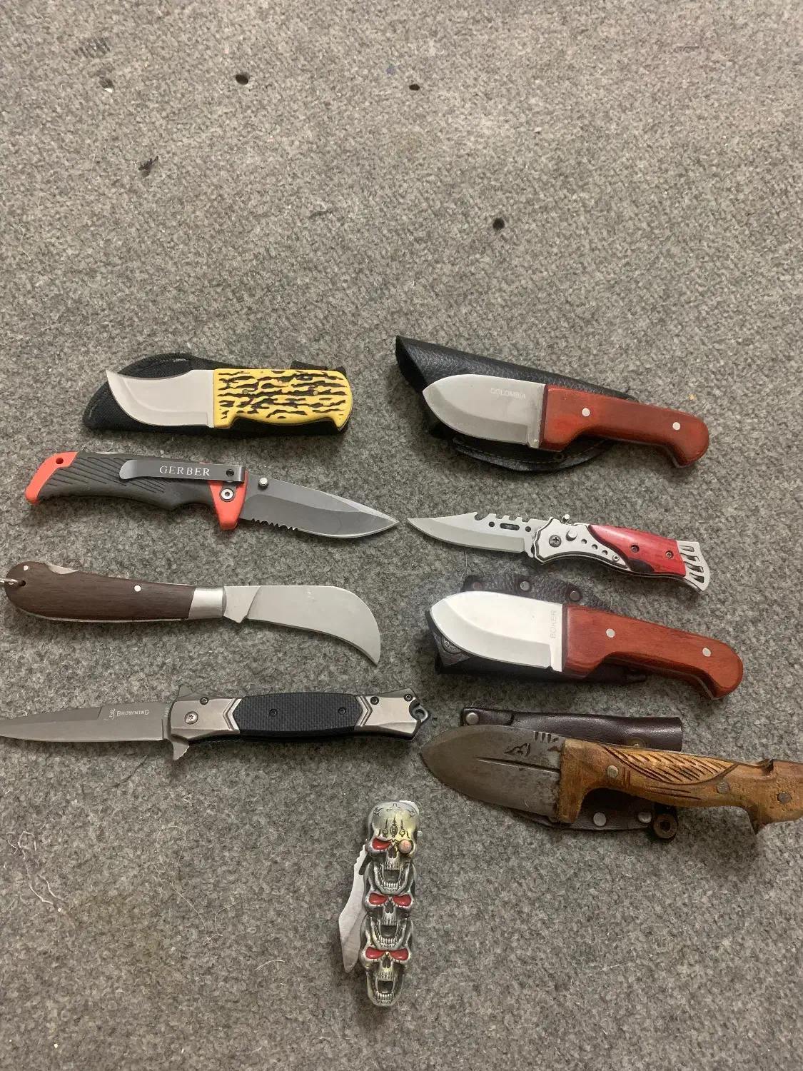 چاقو کلمسیونی استیل برند کلمبیا بوکر گربر|کوهنوردی و کمپینگ|تهران, بریانک|دیوار