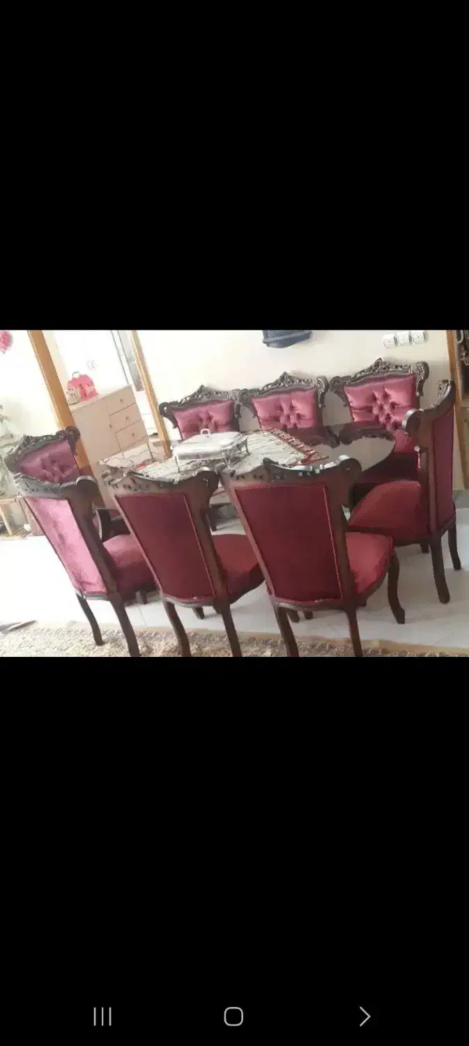 ناهارخوری ۸ نفره درحد نو|میز و صندلی غذاخوری|اصفهان, جلالیه|دیوار