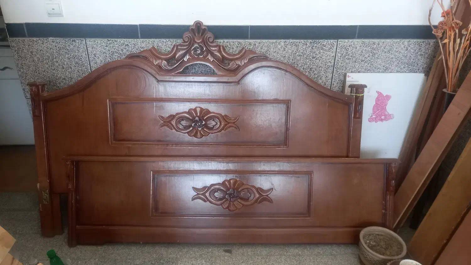 سرویس خواب دونفره و سینک آشپزخانه دوقلو|تخت و سرویس خواب|سنقر, |دیوار