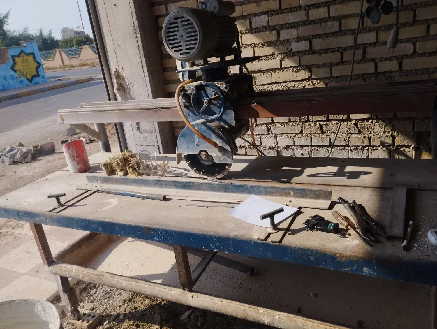 دستگاه برش سنگ آبی|مصالح و تجهیزات ساختمان|دزفول, |دیوار