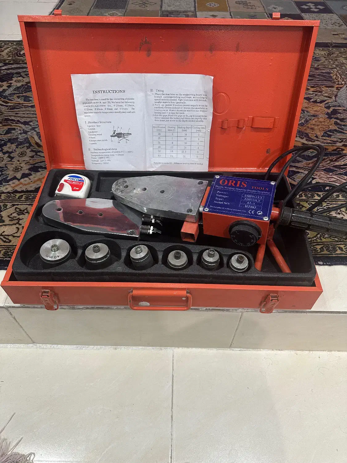 اتو لوله کشی سبز مارک ORIS / کمپرسور باد APN|ابزارآلات|ماهدشت, |دیوار