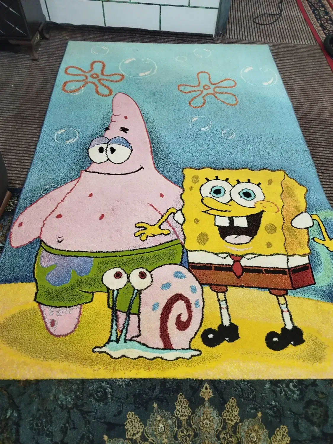 فرش کودک|گلیم، جاجیم، گبه|اهواز, کمپلو جنوبی|دیوار