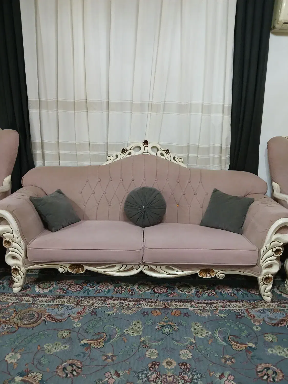 مبل هفت نفره با ۳تا میزعسلی|مبلمان خانگی و میز عسلی|نور, |دیوار