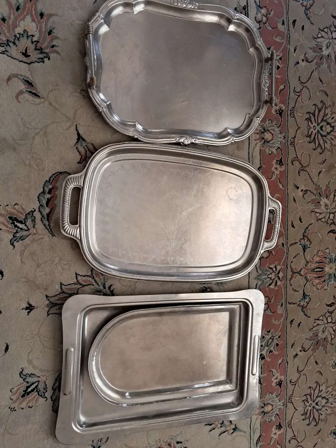 سینی قدیمی|ظروف سرو و پذیرایی|مشهد, کارگران|دیوار