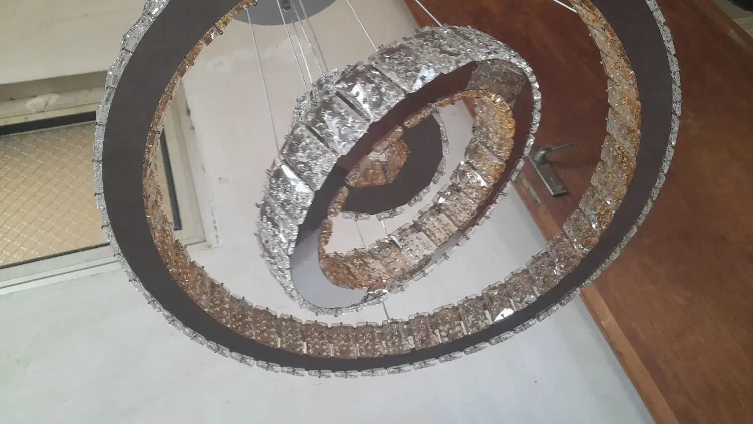 لوستر کریستالی مدرن|لوستر و چراغ آویز|کوچصفهان, |دیوار